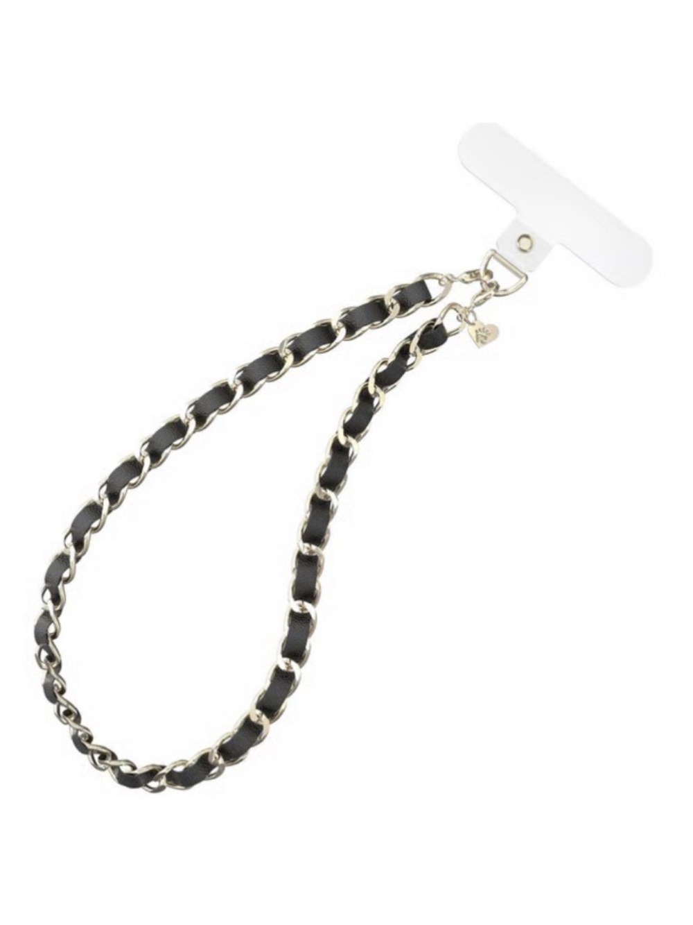 Velvet Caviar Black leather Chain charm with new charm adapter